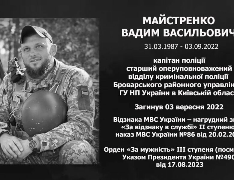 #назавжди_в_строю: Майстренко Вадим Васильович