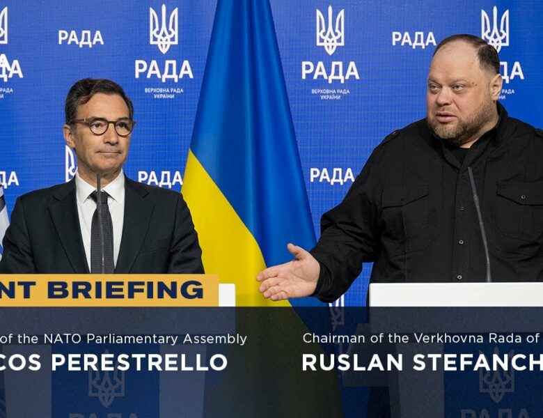 Joint Briefing: Ruslan Stefanchuk and NATO Parliamentary Assembly President Marcos Perestrello