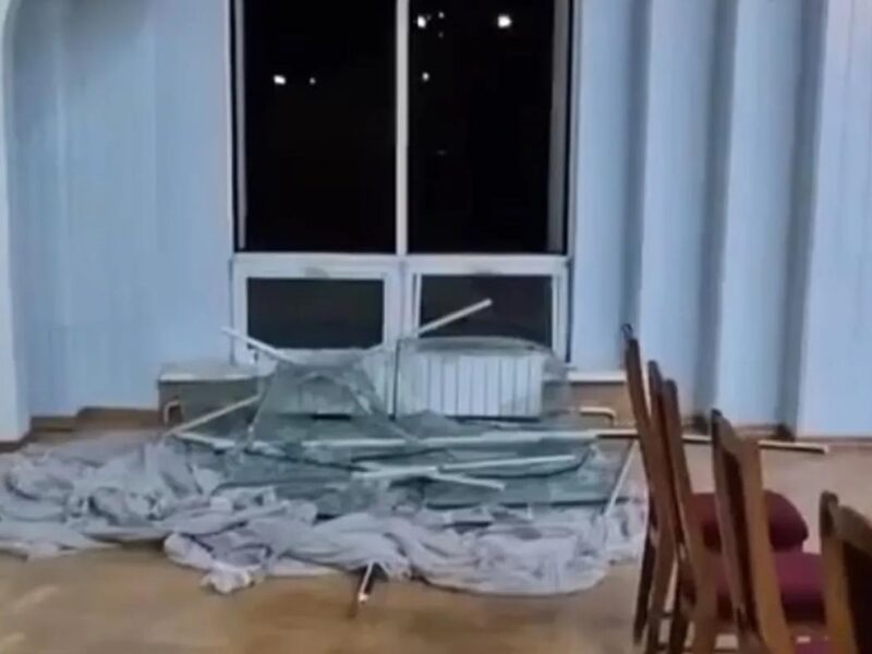 Атака на Київ: пошкоджена будівля Центрального палацу одружень