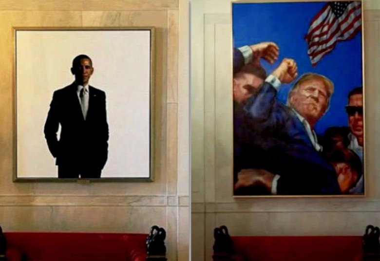 У Білому домі портрет Обами замінили на картину з Трампом після замаху