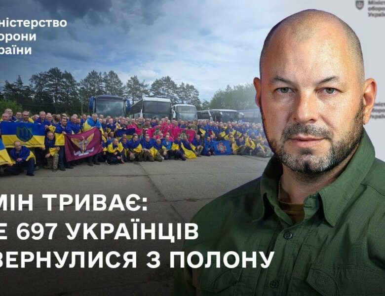 Обмін триває: вже 697 українців повернулися з полону