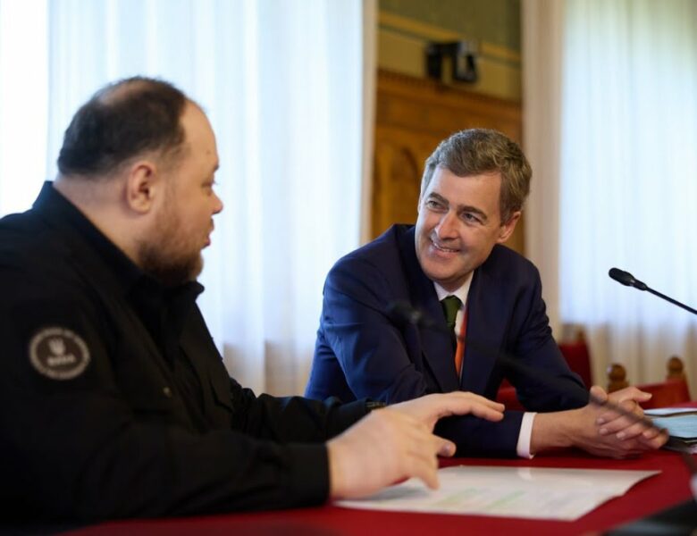 Зустріч Руслана Стефанчука зі Спікером верхньої палати Парламенту Ірландії Марком Дейлі