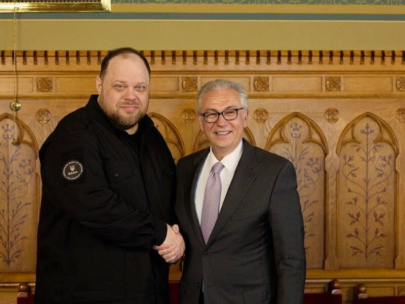 Зустріч Руслана Стефанчука із Президентом Парламентської асамблеї Ради Європи Теодоросом Русопулосом