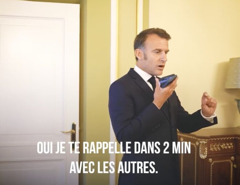 Макрон показав, як дзвонив Трампу з Києва