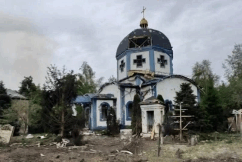 Росіяни зруйнували греко-католицький храм у Мирнограді