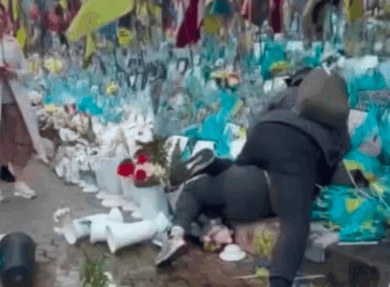 У Києві жінка вчинила погром на Алеї Героїв