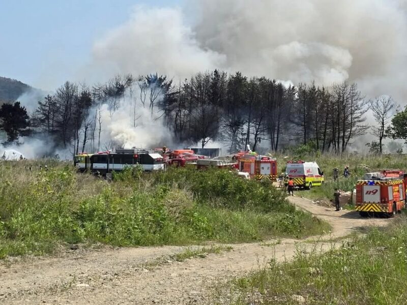 У Південній Кореї розбився військовий літак