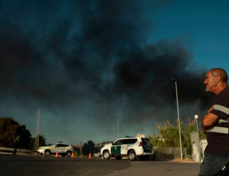 В Іспанії сталася пожежа на складі хімікатів