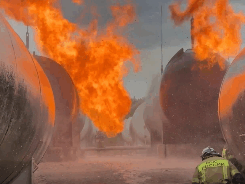 В окупованому Єнакієвому вдарили по газонакопичувальній станції – ЗМІ