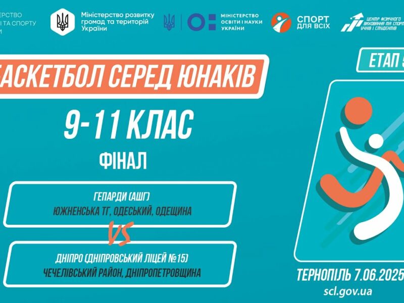 🏀Баскетбол [юнаки] 9-11 класи | ФІНАЛ | Пліч-о-пліч [ Етап 5 ] 7.06.25