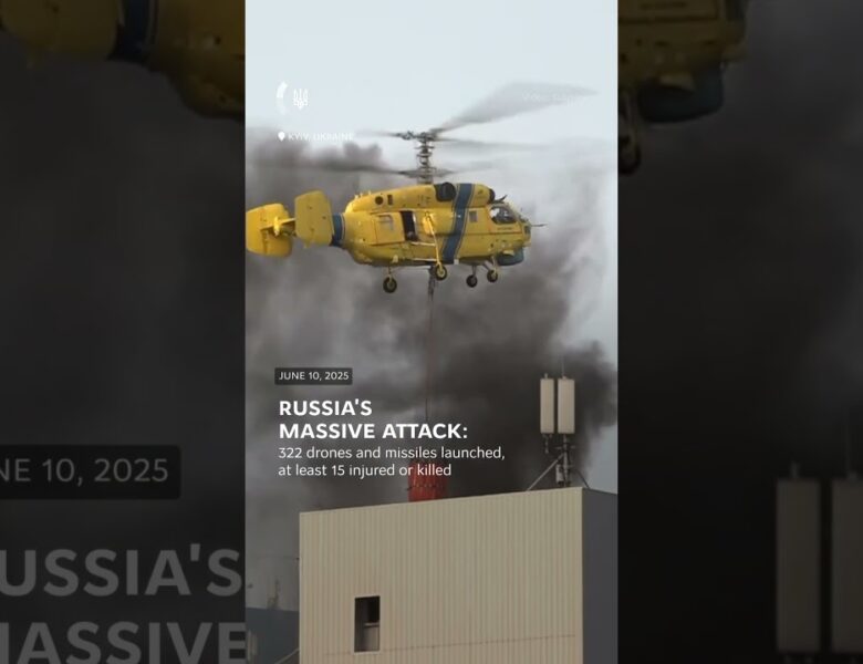 Russia launched another massive, coordinated attack against Ukraine using 315 drones and 7 missiles.