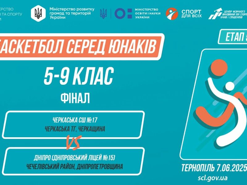🏀Баскетбол [юнаки] 5-9 класи | ФІНАЛ | Пліч-о-пліч [ Етап 5 ] 7.06.25