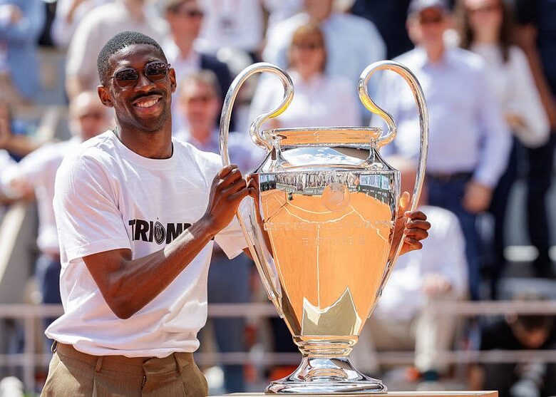 Дембеле презентував єврокубковий трофей на Ролан Гаррос