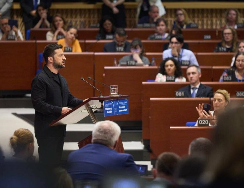 Звернення Володимира Зеленського до представників парламентів країн – членів ПАРЄ