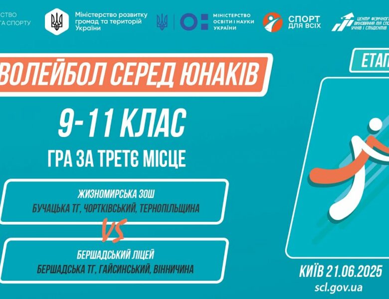 🏐ВОЛЕЙБОЛ | Юнаки 9-11 класів | Гра за 3 місце | Пліч-о-пліч: Етап 5