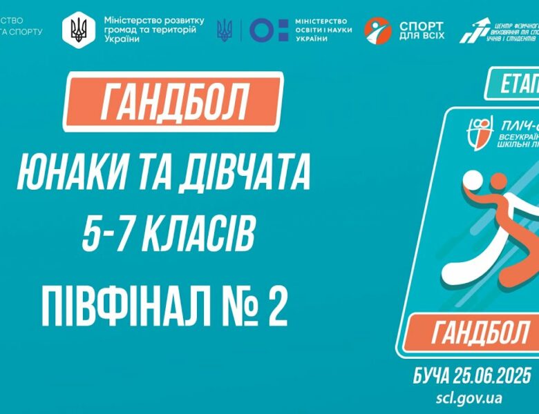 14:45 ГАНДБОЛ | Юнаки та дівчата 5-7 класів | Півфінал №2 | Пліч-о-пліч: Етап 5