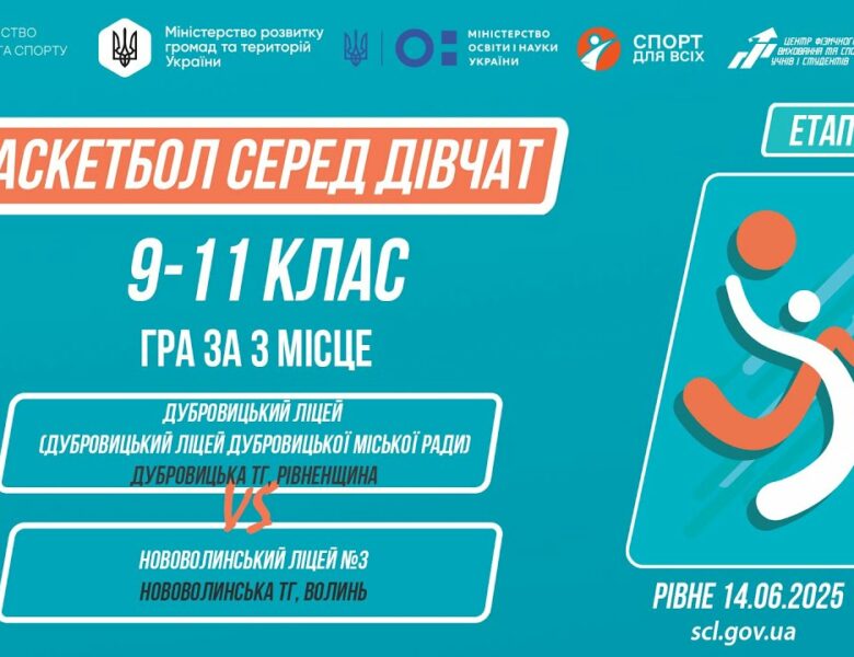 🏀БАСКЕТБОЛ | Дівчата 9-11 класи | Гра за 3 місце | Пліч-о-пліч: Етап 5