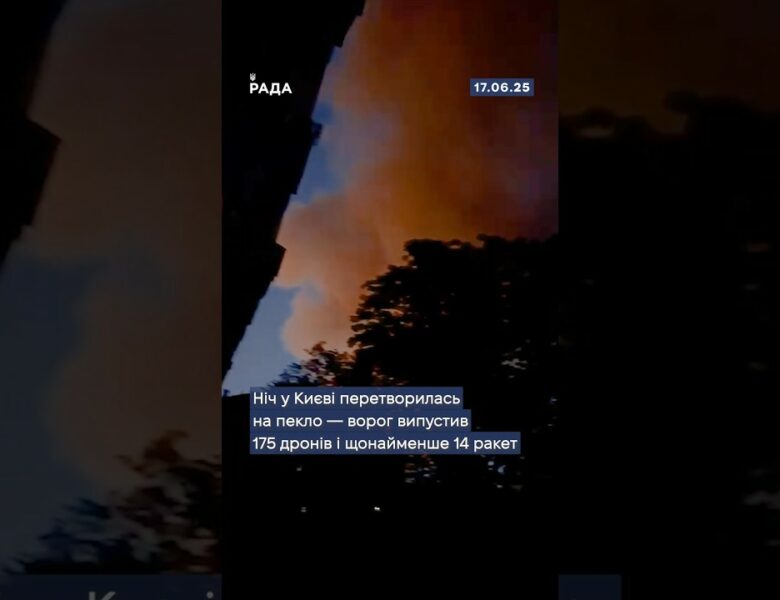 Пекельна ніч у столиці.175 дронів. 14 ракет.