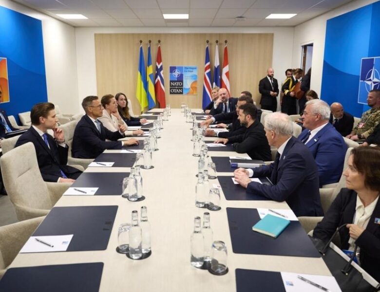 Зеленський зустрівся з лідерами Швеції, Данії, Норвегії та Фінляндії