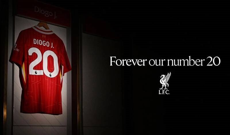 Ліверпуль офіційно зняв номер Діогу Жоти з реєстру номерів своїх гравців