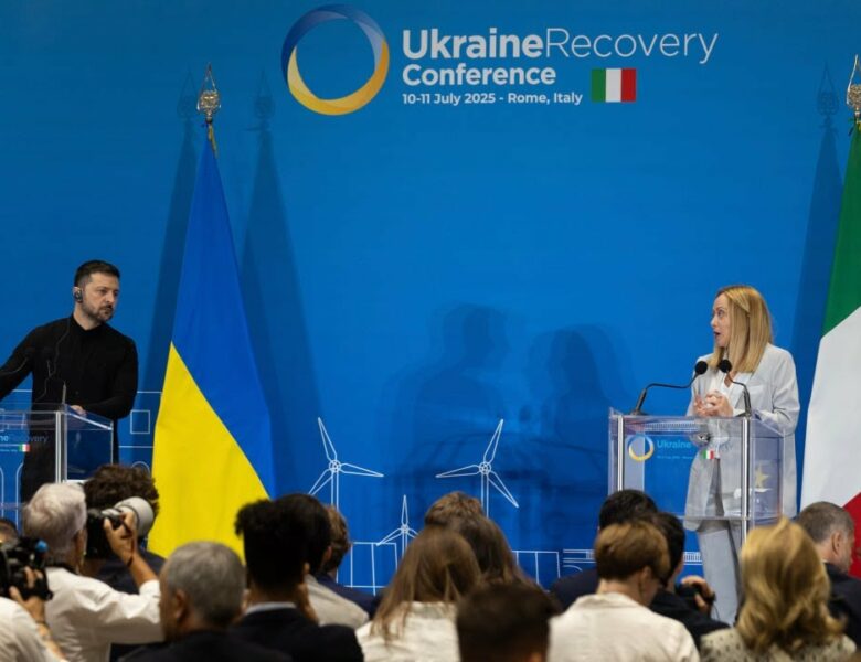 Заява Володимира Зеленського для представників медіа спільно з Джорджею Мелоні