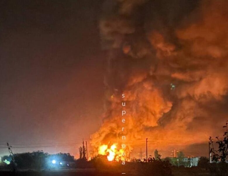 У РФ після удару БПЛА палає нафтобаза – соцмережі