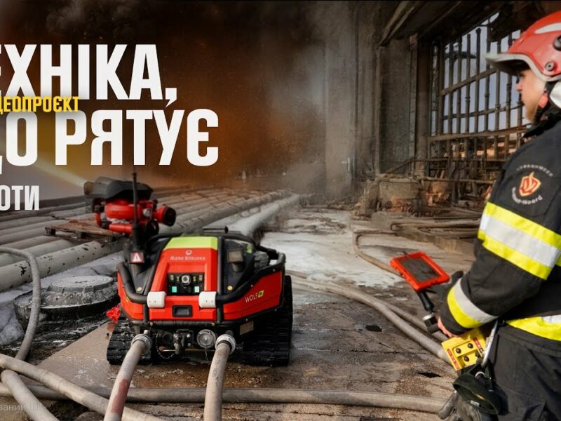Пожежний робот під обстрілами: ексклюзив із серії “Техніка, що рятує”