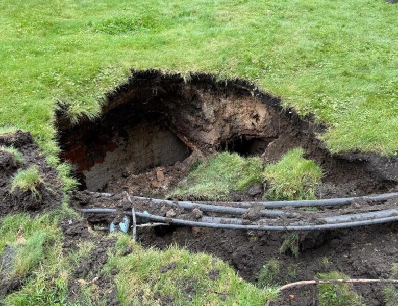 У центрі Харкова зсув ґрунту відкрив старовинні катакомби