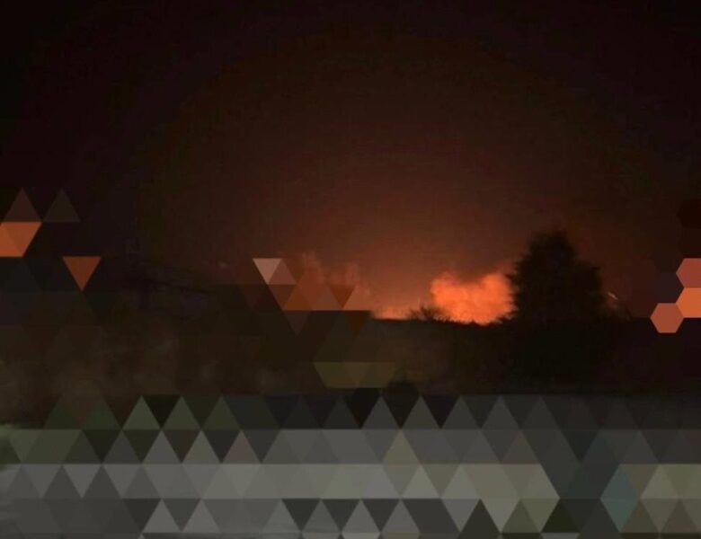 У Запоріжжі після атаки БПЛА палає підприємство