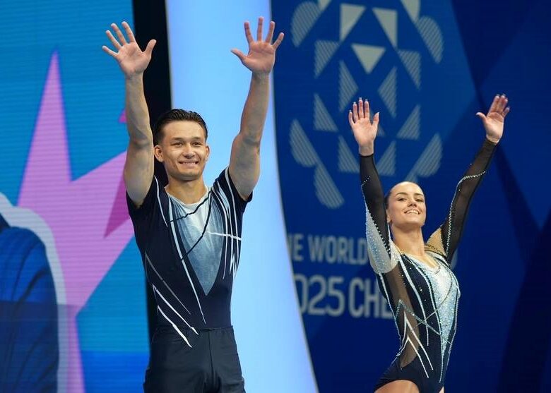 Українська пара зі спортивної аеробіки здобула першу в історії медаль