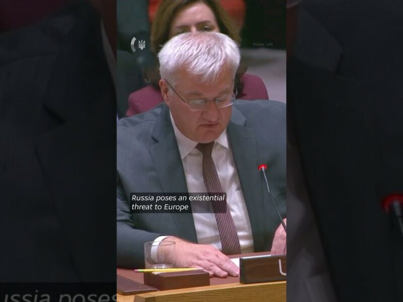 Ukraine’s Foreign Minister Andrii Sybiha at the Emergency Meeting of the UN Security Council 🇺🇳