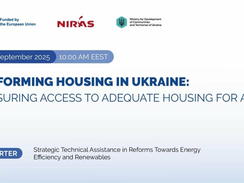 Technical housing workshop Reforming housing in Ukraine: ensuring access to adequate housing for all