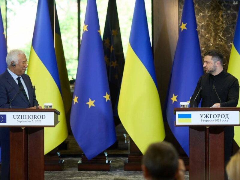 Заяви для медіа Володимира Зеленського та Антоніу Кошти