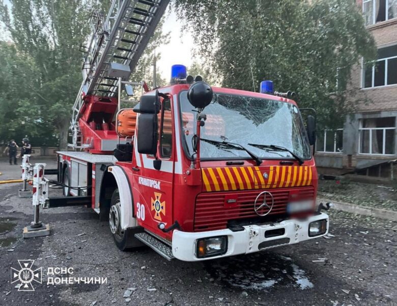 Росіяни атакували рятувальників, які гасили пожежу в Краматорську