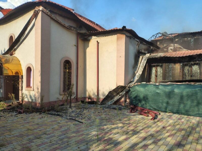 Росіяни обстріляли храм УПЦ МП на Донеччині