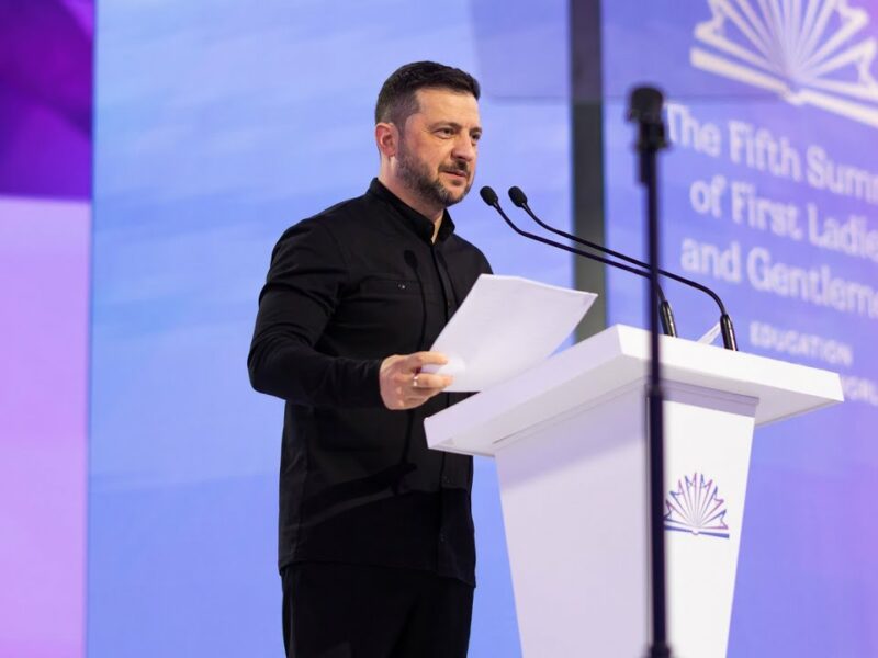 Виступ Володимира Зеленського на пʼятому Саміті перших леді та джентльменів