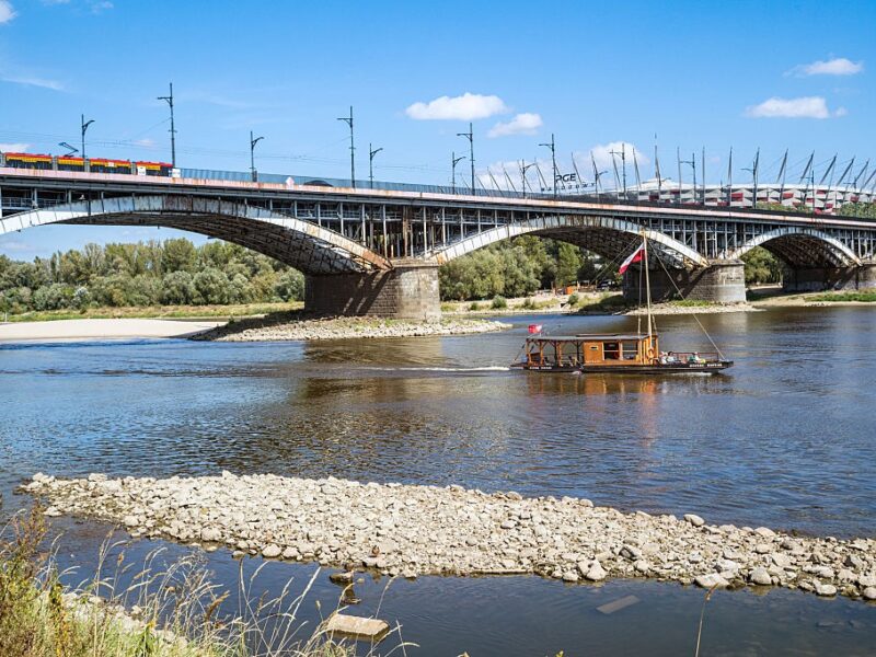 У Варшаві зафіксували рекордно низький рівень води у Віслі