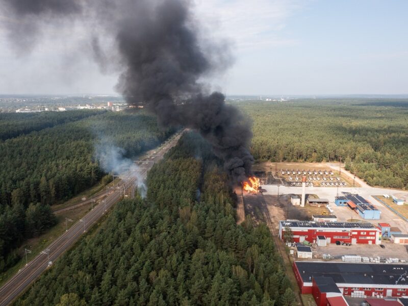 У Вільнюсі вибухнули вагони зі зрідженим газом