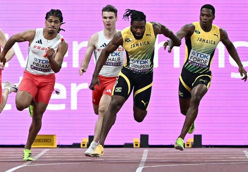 Ямайці сплохували на ЧС з легкої атлетики, не добігши до кінця забігу