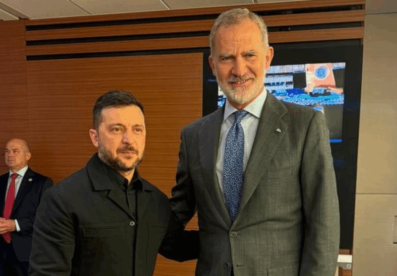 Зеленський зустрівся із Князем Монако і Королем Іспанії