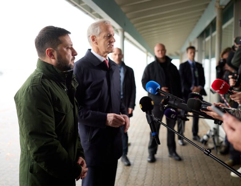 Спілкування Володимира Зеленського і Йонаса Гара Стере з медіа