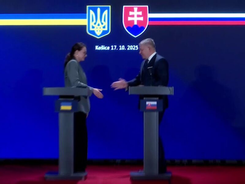 17.10.2025 Заяви Ю. Свириденко та  Р. Фіцо для представників медіа