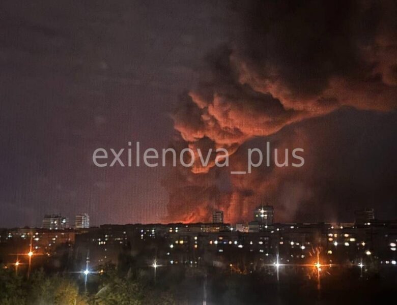 Дрони атакували окупований Донецьк: потужна пожежа