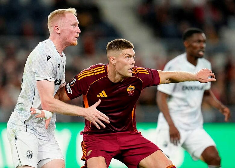 Італійські ЗМІ оцінили гру Довбика після поразки Роми в Лізі Європи