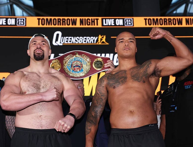 На зважуванні перед боєм Паркер і Вордлі показали різну вагу