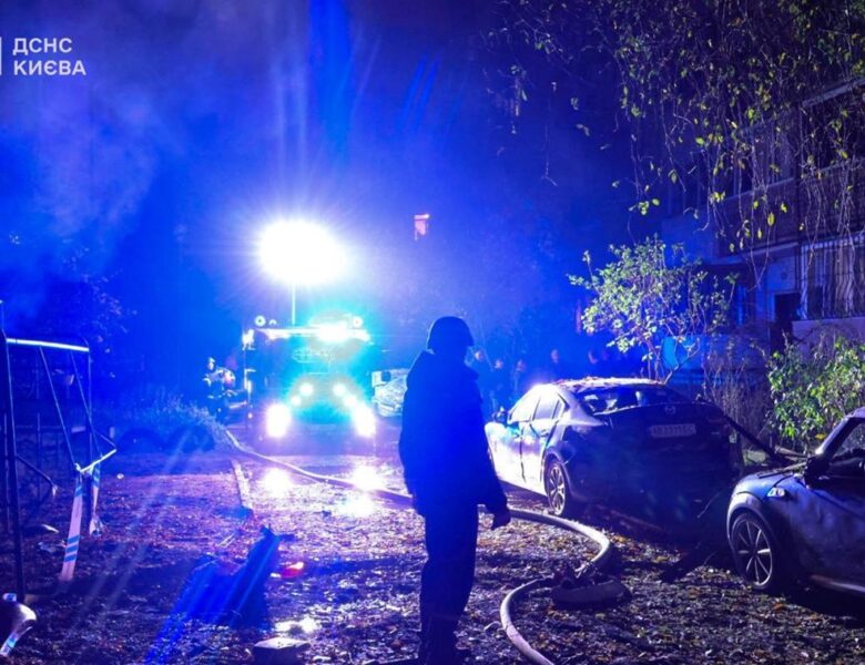 Нічна атака РФ на Київ: з’явилися фото наслідків