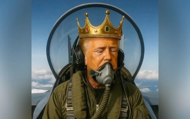 Нове відео Трампа: “король” атакує фекаліями протестувальників з літака