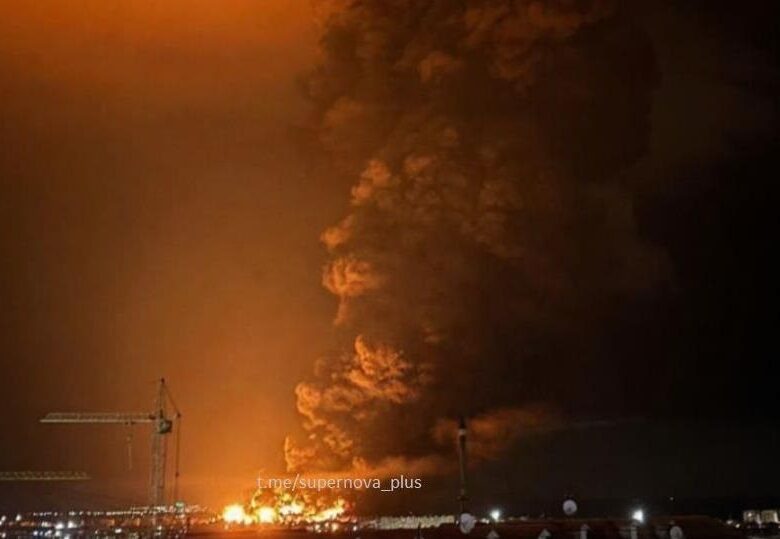 У Феодосії знову палає нафтобаза