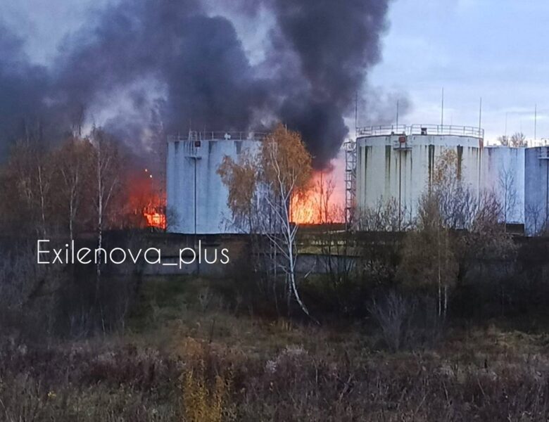 У Підмосков’ї зайнялася нафтобаза після атаки БпЛА