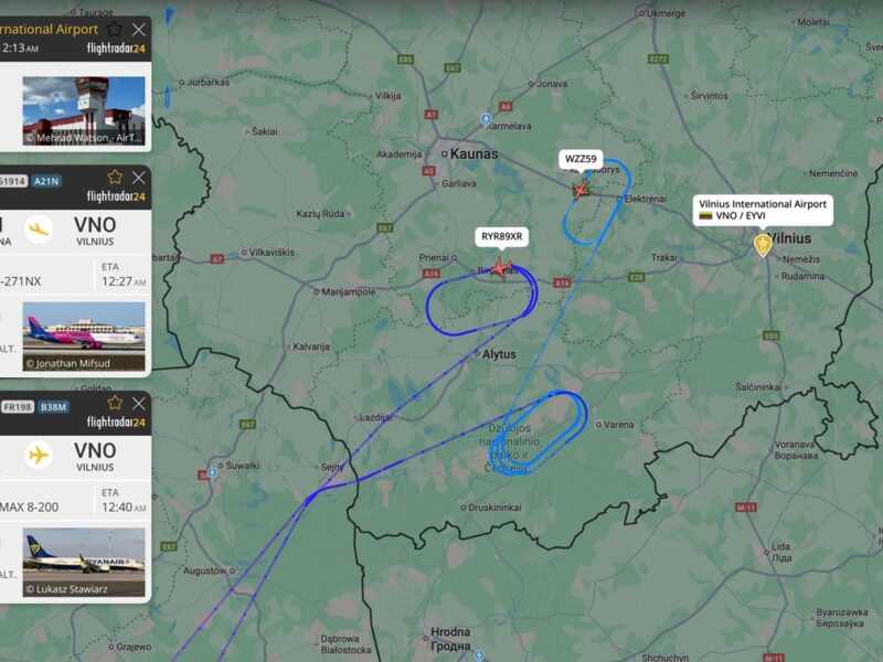 У Вільнюсі аеропорт припинив роботу через повітряні кулі